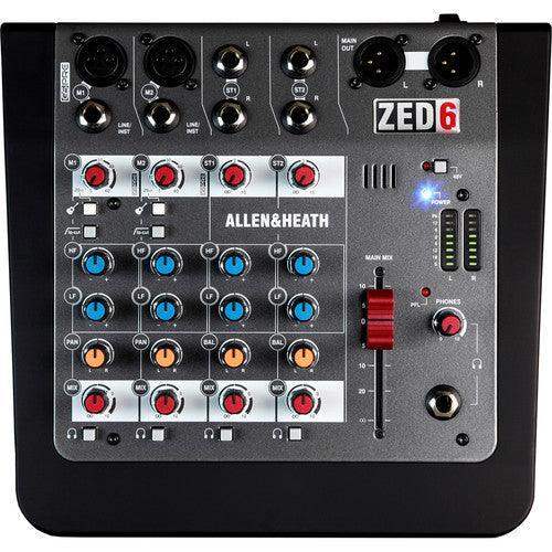 Allen & Heath ZED-6 Compact Analog Mixer - Creation Networks