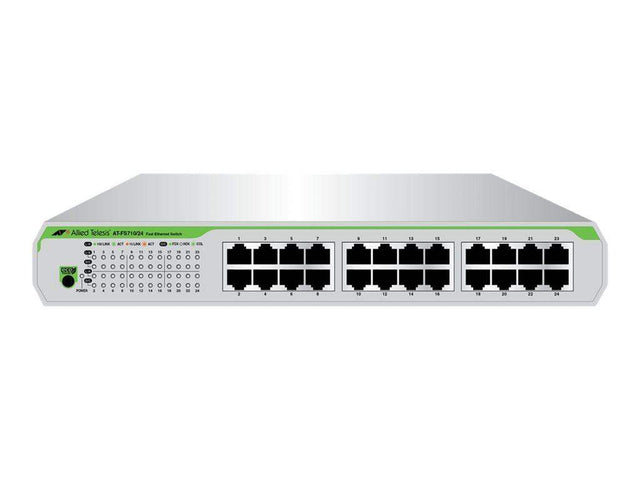 Allied Telesis AT-FS710/24-10 24PORT 10/100TX UNMANAGED SW W/ INTERNAL PSU US POWER CORD - Creation Networks