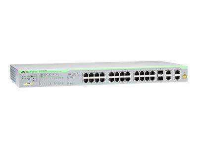 Allied Telesis AT-FS750/28PS-10 24 X 10/100T POE+ AND 4 SFP WEBSMART SWITCH - Creation Networks