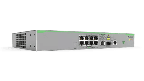 Allied Telesis AT-FS980M/9PS-10 8X10/100T POE+ PORTS 1XGGB/SFP COMBO PORT FIXED AC PS US PWR CORD - Creation Networks