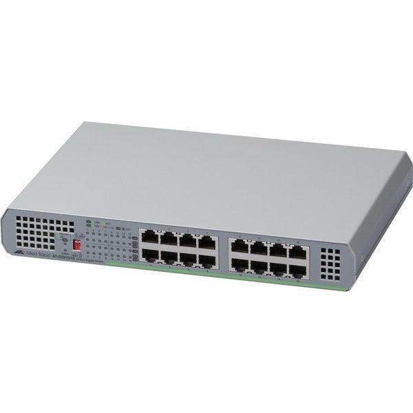 Allied Telesis AT-GS910/16-10 16PORT 10/100/1000T UNMANAGED SW W/ INT PSU - Creation Networks