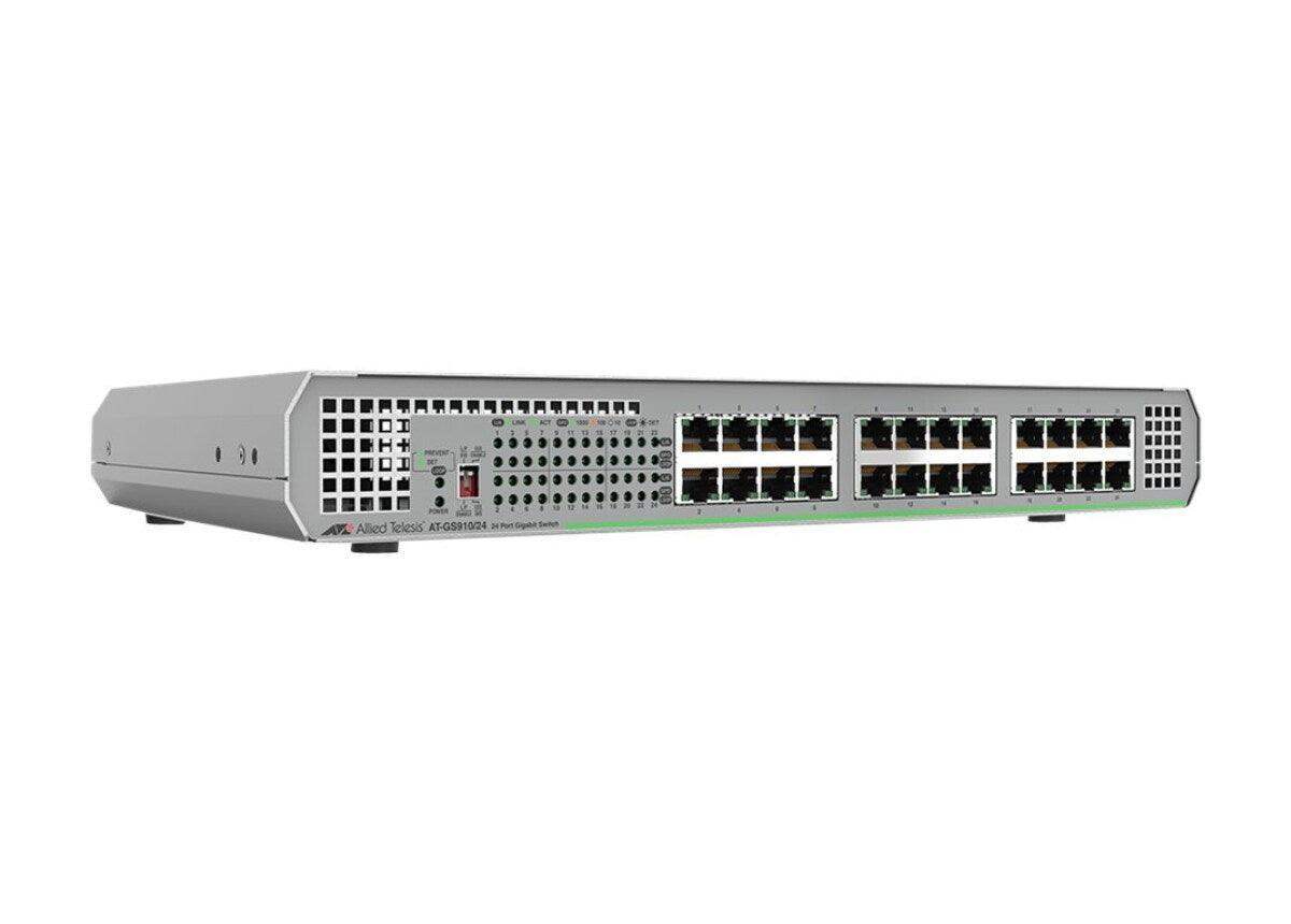 Allied Telesis AT-GS910/24-10 24PORT 10/100/1000T UNMANAGED 1GB SWITCH W/ INT PSU - Creation Networks