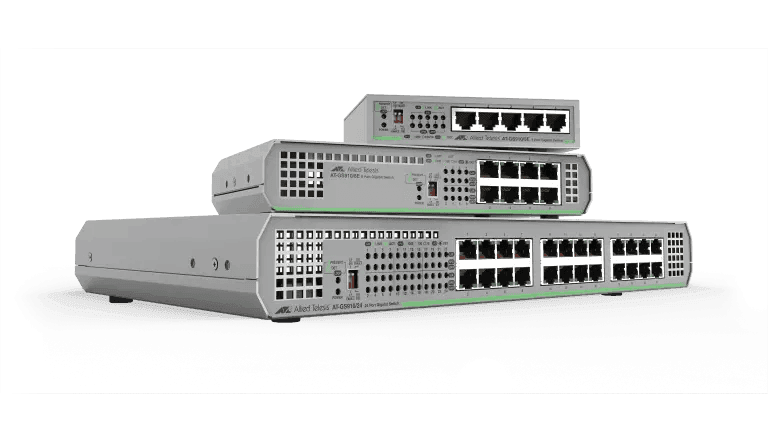 Allied Telesis AT-GS910/5-10 5PORT 10/100/1000T UNMANAGED SWITCH WITH INTERNAL PSU - Creation Networks