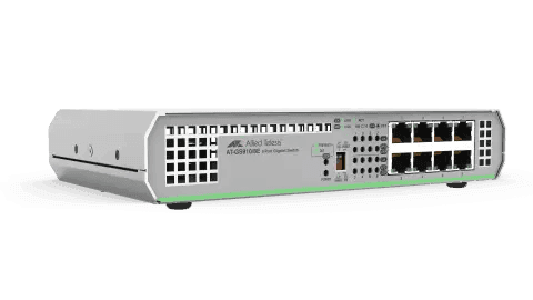 Allied Telesis AT-GS910/8E-10 8PORT 10/100/1000TX UNMANAGED SWITCH WITH EXTERNAL PSU - Creation Networks