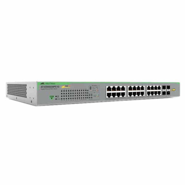 Allied Telesis AT-GS950/28PS V2-10 24PORT 1GB 4SFP V2 GIGABIT WEBSMART SWITCH