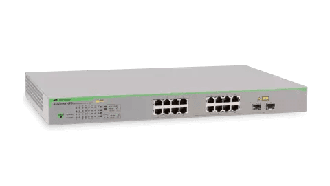Allied Telesis AT-GS950/16PS-10 16PORT 10/100/1000T WEBSMART SW W/2SFP COMBO PT POE+ & US PWR CORD - Creation Networks