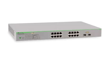 Allied Telesis AT-GS950/16PS-10 16PORT 10/100/1000T WEBSMART SW W/2SFP COMBO PT POE+ & US PWR CORD - Creation Networks
