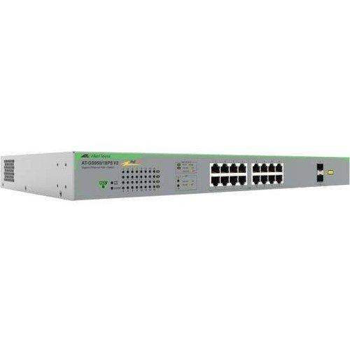 Allied Telesis AT-GS950/18PS V2-10 16PORT 1GB WEBSMART SWITCH 2SFP PORTS V2 GIGABIT WEBSMART SWITCH - Creation Networks