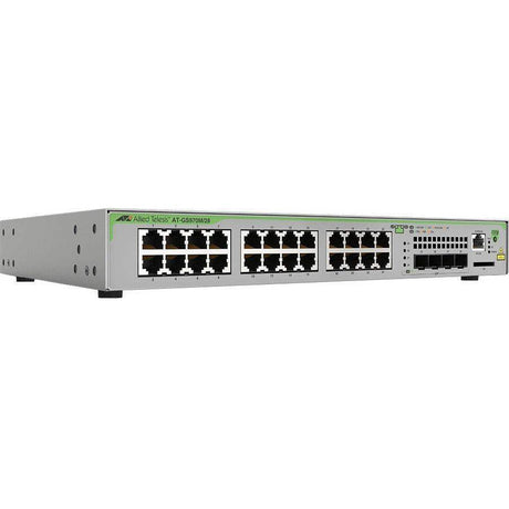 Allied Telesis AT-GS970M/28-10 L2+ MANAGED 24X10/100/1000MBPS 4XSFP UPLINK SLOT 1FIXED AC US PS - Creation Networks