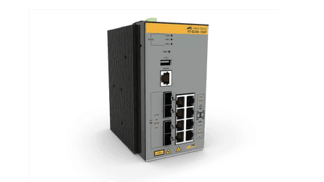 Allied Telesis AT-IE340-12GP-80 8X 10/100/1000T 4X100/1000X SFP INDUSTRIAL ENET LAYER 3 SW POE+ SUP - Creation Networks