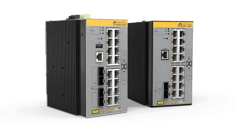 Allied Telesis AT-IE340L-18GP-80 L3 INDUSTRIAL ETHERNET SWITCH 16X 10/100/1000-T POE+2X SFP PORTS - Creation Networks