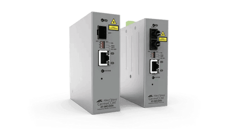 Allied Telesis AT-IMC200TP/SC-980 TAA 10/100TX TO 100FX/SC INDUSTRIAL TEMP FAST ENET POE+ - Creation Networks