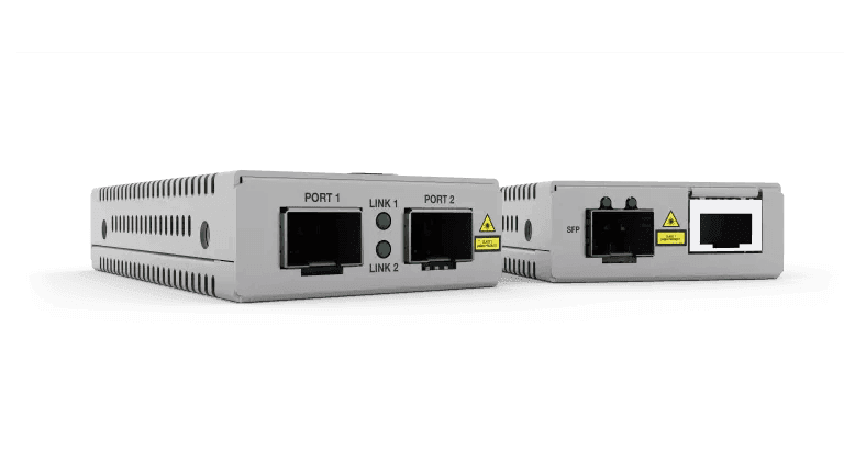 Allied Telesis AT-MMC10GSP/SP-960 MINI MEDIA CONVERTER SFP+ TO SFP+ UNIV PSU TAA - Creation Networks