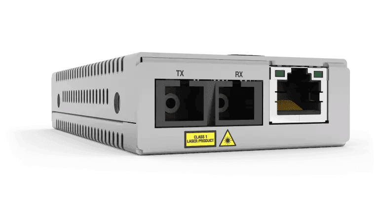 Allied Telesis AT-MMC200LX/SC-960 TAA 100MB 20KM SMF/SC MEDIA CONVERTER FEDERAL 10/100TX - Creation Networks