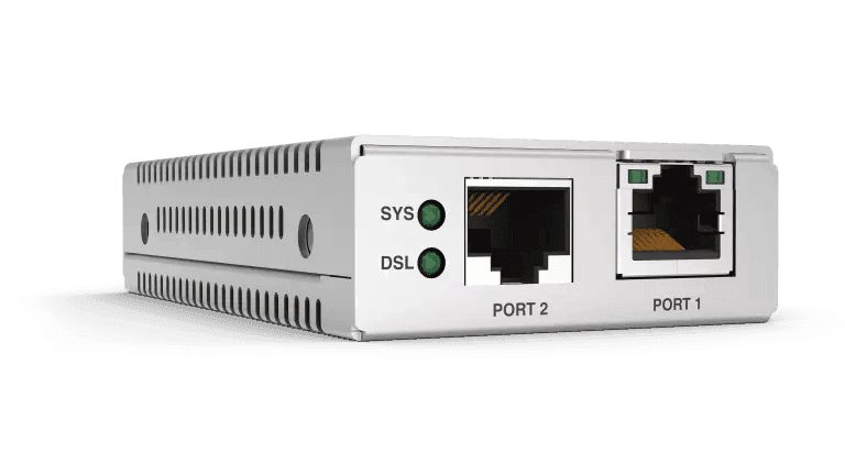 Allied Telesis AT-MMC6005-60 DVDSL2 TO 10/100/1000T MINI MEDIA CONVERTER UNIVERSAL PSU - Creation Networks
