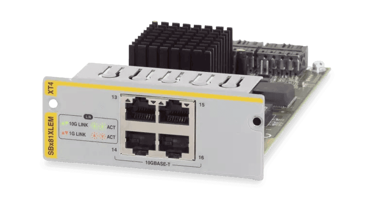 Allied Telesis AT-SBX81XLEM/XT4 4 X 1/10G RJ45 EXPANSION MODULE - Creation Networks
