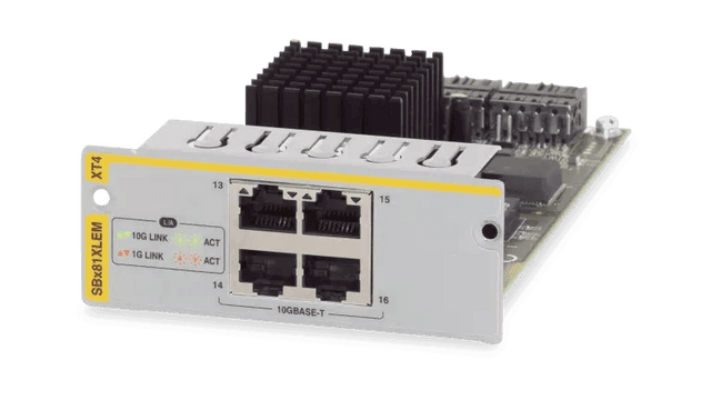 Allied Telesis AT-SBX81XLEM/XT4 4 X 1/10G RJ45 EXPANSION MODULE - Creation Networks