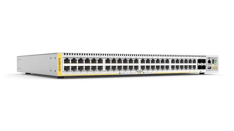 Allied Telesis AT-X510DP-52GTX STACKABLE GIGABIT TOP OF RACK DATACENTER SWITCH 48X10/100/1000T - Creation Networks