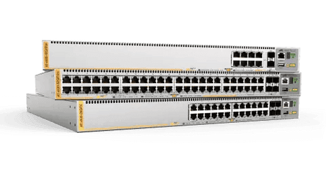Allied Telesis AT-X530-10GHXM-B15 5YR L3 STACKABLE SWITCH 8X 100M/1/2.5/5G-T POE 2X SFP PORTS - Creation Networks