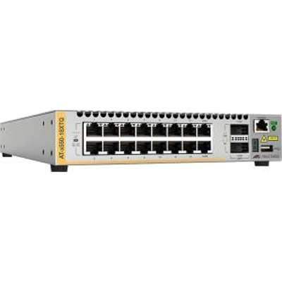 Allied Telesis AT-X550-18XTQ-10 10GBASE-T 16 QSFP 2 40GBPS 4X 10GBPS FIXED PWR&FAN AT-RKMT-J15 - Creation Networks