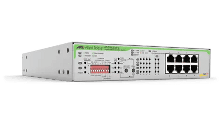 Allied Telesis GS920/8PS-10 8X10/100/1000T UNMANAGED POE+SW INTERNAL PSU FIXED AC PS US PWR CBL - Creation Networks