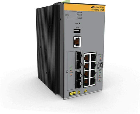 Allied Telesis IE340-12GT-80 8X 10/100/1000T 4X100/1000X SFP INDUSTRIAL ENET LAYER 3 SWITCH - Creation Networks