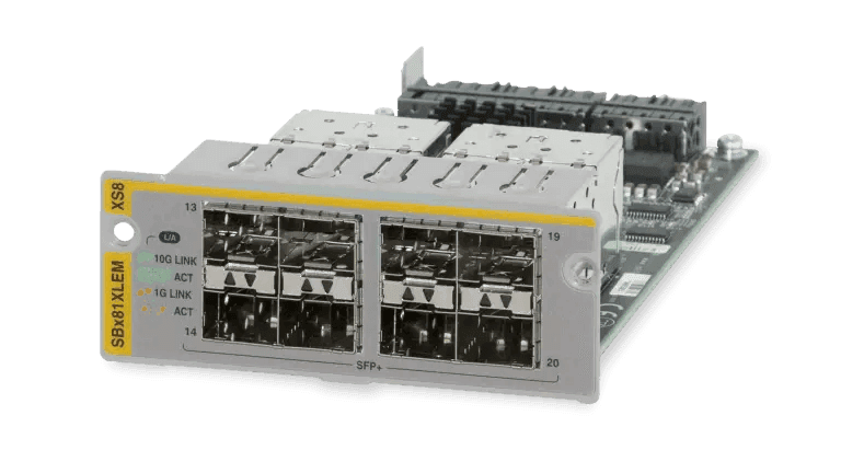 Allied Telesis SBX81XLEM/XS8 8 X 1/10G SFP+ EXPANSION MODULE - Creation Networks