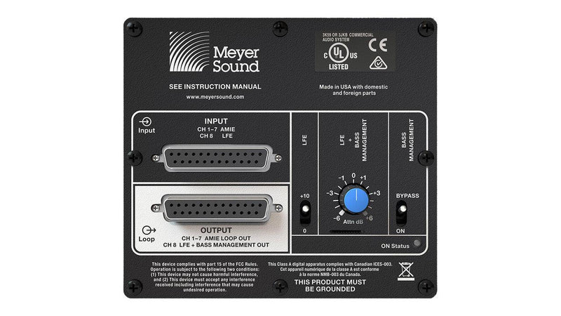 Meyer Sound AMIE-SUB 7.1 (DB25) Bass MNGMT Input Kit