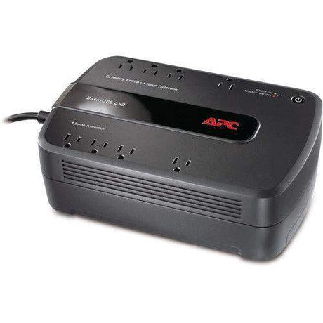 APC BE650G1 Back-UPS 650 8 Outlet Surge Protector and Battery Backup (120V) - Creation Networks