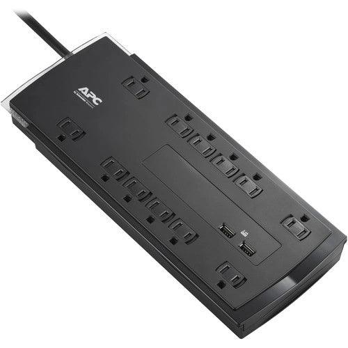 APC P12U2 Performance SurgeArrest 12-Outlet Surge Protector with USB Charging (6', 120V, Black)