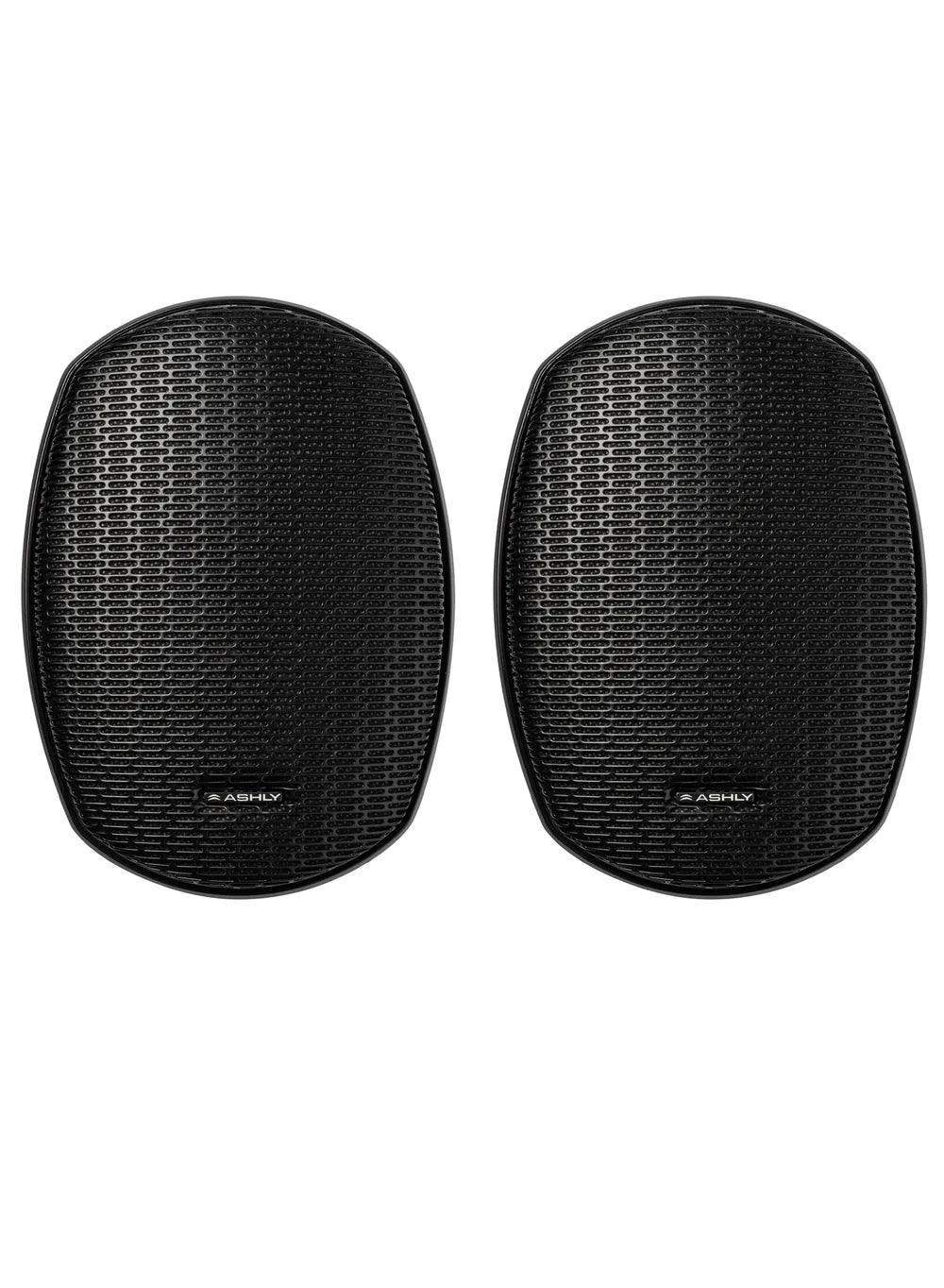 ASHLY AW3.2P 3" 2-Way Surface-Mount Black Speakers (Pair, Black) - Creation Networks