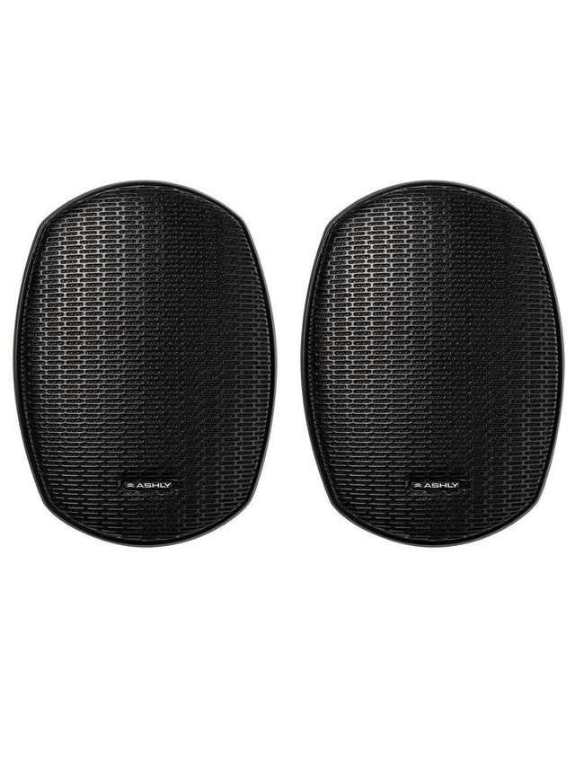 ASHLY AW3.2P 3" 2-Way Surface-Mount Black Speakers (Pair, Black) - Creation Networks