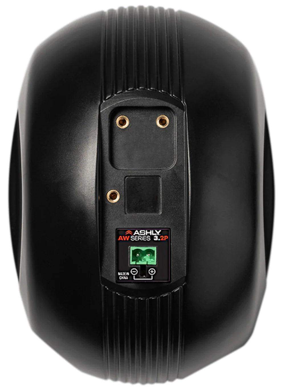 ASHLY AW3.2P 3" 2-Way Surface-Mount Black Speakers (Pair, Black) - Creation Networks