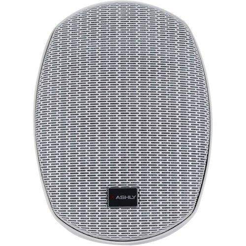 ASHLY AW5.2T+W 5" 2-Way Surface-Mount White Spkrs w/High Output 30W Xfmr (Pair, White) - Creation Networks
