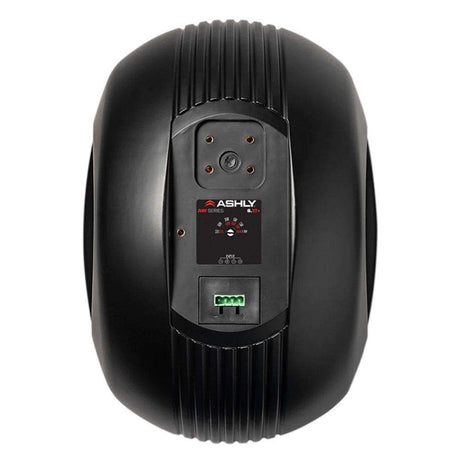 ASHLY AW8.2T+ 8" 2-Way Surface-Mount Black Spkrs w/High Output 60W Xfmr (Pair, Black) - Creation Networks