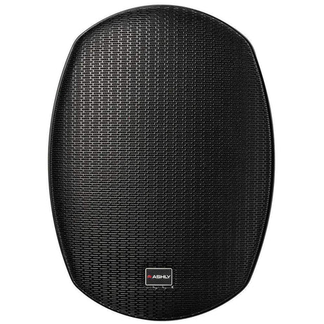 ASHLY AW8.2T+ 8" 2-Way Surface-Mount Black Spkrs w/High Output 60W Xfmr (Pair, Black) - Creation Networks