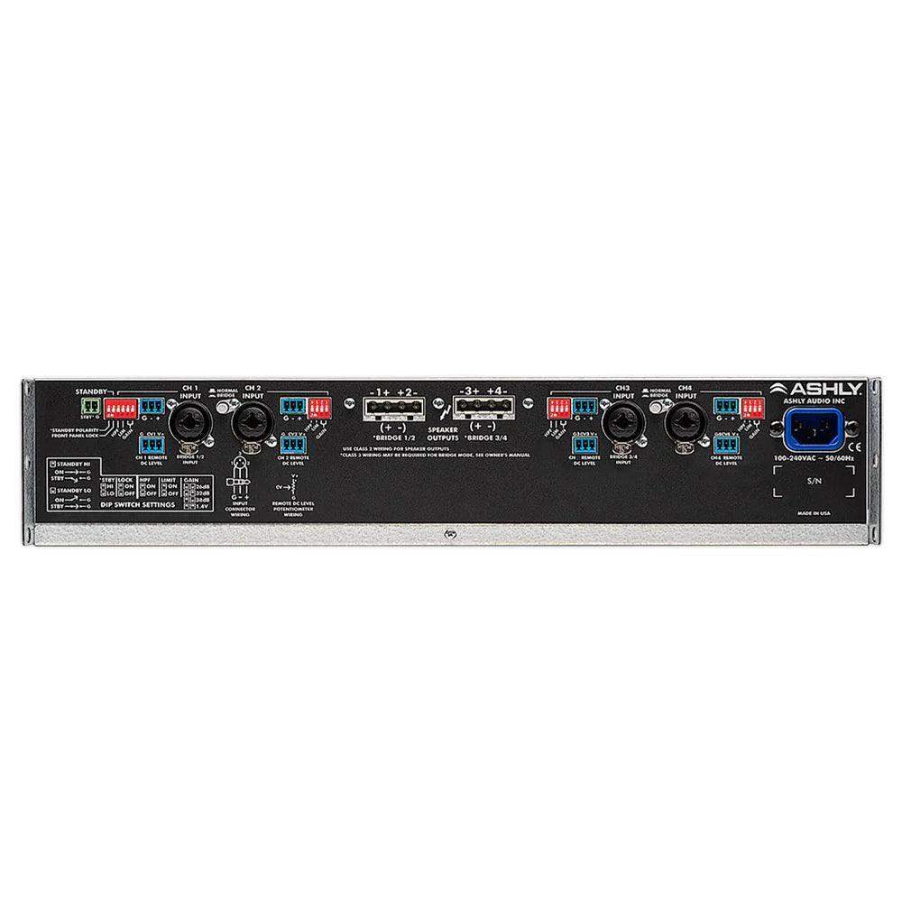 ASHLY CA 504 Power Amplifier 4 x 500W @ 4 Ohms, 250W @ 8 Ohms, 1000W bridged 70V - Creation Networks