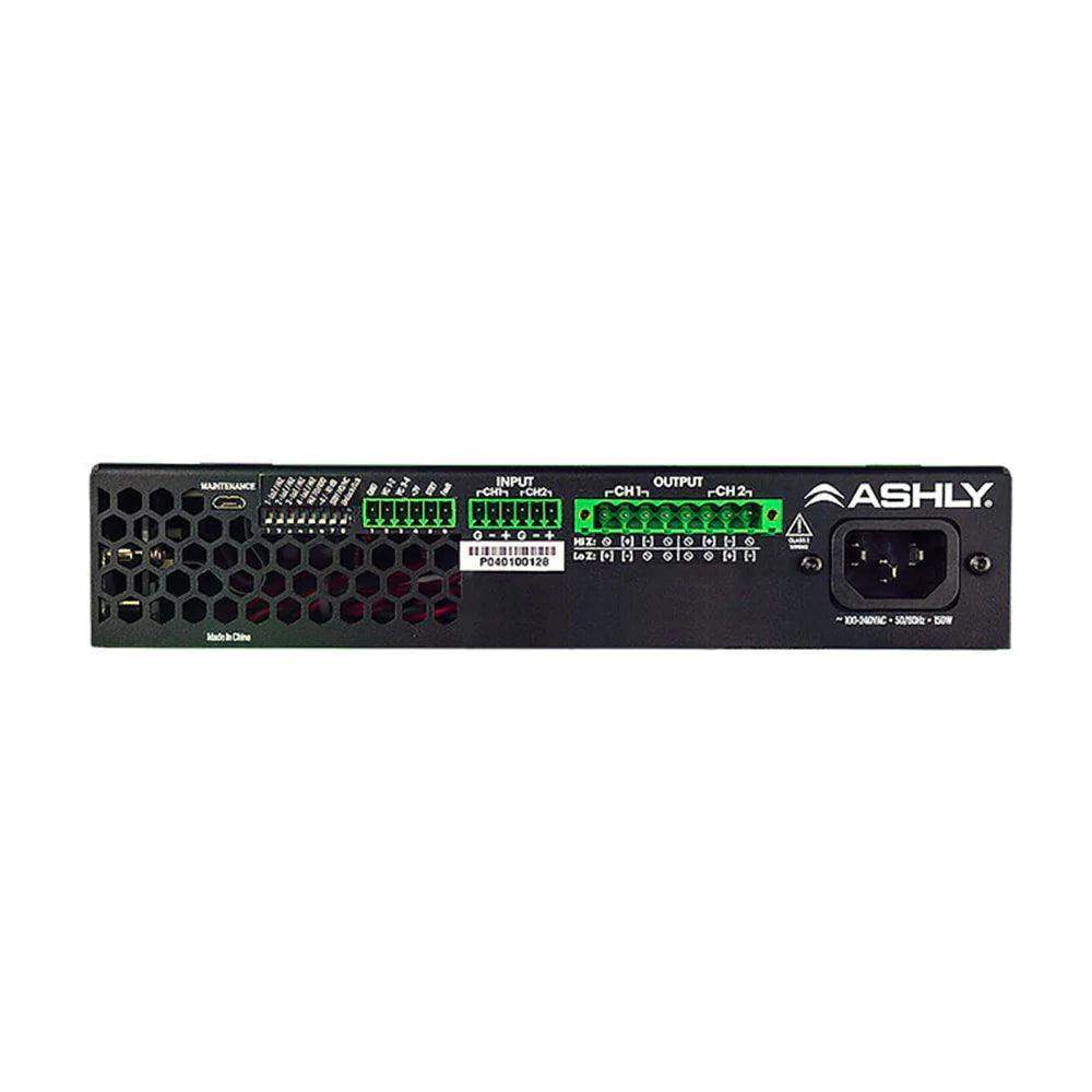 ASHLY FA125.2 1/2-Rack Compact Power Amplifier 2 x125W at 4/8 Ohms or 25V/70V - Creation Networks