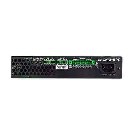 ASHLY FA125.2 1/2-Rack Compact Power Amplifier 2 x125W at 4/8 Ohms or 25V/70V - Creation Networks