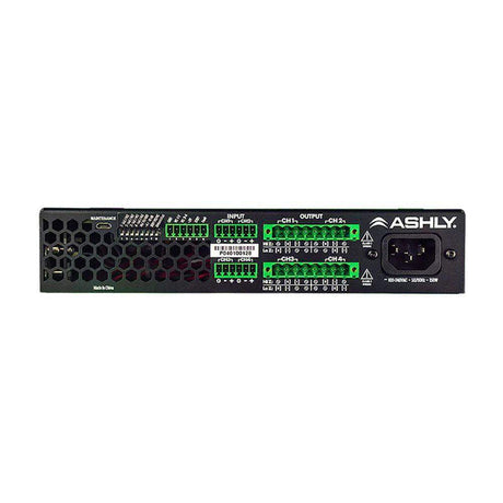 ASHLY FA125.4 1/2U Power Amplifier 4x125W/4-8 Ohms, 70/100V - Creation Networks