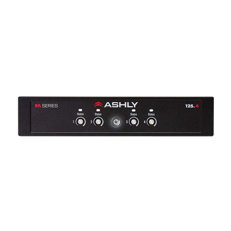ASHLY FA125.4 1/2U Power Amplifier 4x125W/4-8 Ohms, 70/100V - Creation Networks