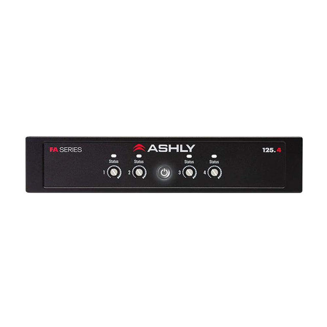 ASHLY FA125.4 1/2U Power Amplifier 4x125W/4-8 Ohms, 70/100V - Creation Networks