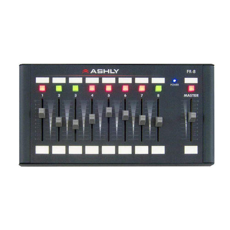 ASHLY FR-8 Fader Remote, Network Programmable 8-Chan + Master (WMNT or tabletop)Amp - Creation Networks