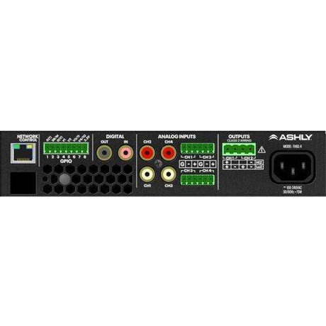 ASHLY FX125.2 1/2-Rack Compact 2-Chan Power Amp with DSP, 2 x 125W at 4/8 Ohms, 1 x 250W at 70V - Creation Networks
