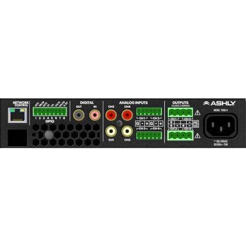 ASHLY FX125.4 1/2-Rack Compact 4-Chan Power Amp with DSP, 4 x 125W at 4/8 Ohms, 2 x 250W at 70V - Creation Networks