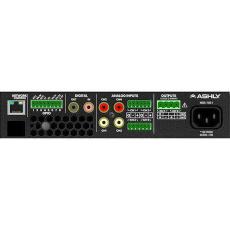 ASHLY FX60.2 1/2-Rack Compact 2-Chan Power Amp with DSP 2 x 60W at 4/8 Ohms - Creation Networks