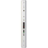 ASHLY IS2.8PW 8 x 2" Passive Dual-Z Focused Directivity Column Speaker (Single, White) - Creation Networks