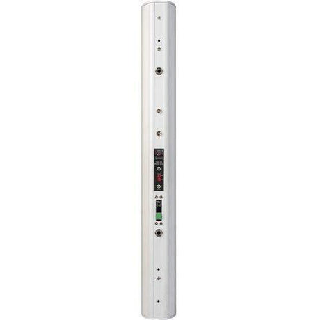 ASHLY IS2.8PW 8 x 2" Passive Dual-Z Focused Directivity Column Speaker (Single, White) - Creation Networks