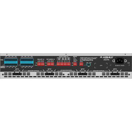 ASHLY MA250.8 8-Channel Multi-Mode Power Amplifier, 8x250W at 2/4/8 Ohms and 70V/25V - Creation Networks