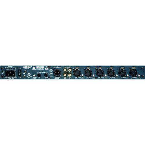 ASHLY MX-206 7x2 Mixer, 6 Mic Inputs, 1 Stereo RCA line input, Stereo Ouput. 48V - Creation Networks